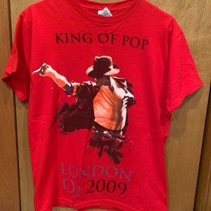 Michael Jackson This Is It Tour Shirt Red - M